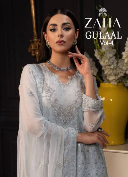 Gulaal Vol 4 By Zaha Pakistani Suits Wholesale Clothing Suppliers In India Catalog